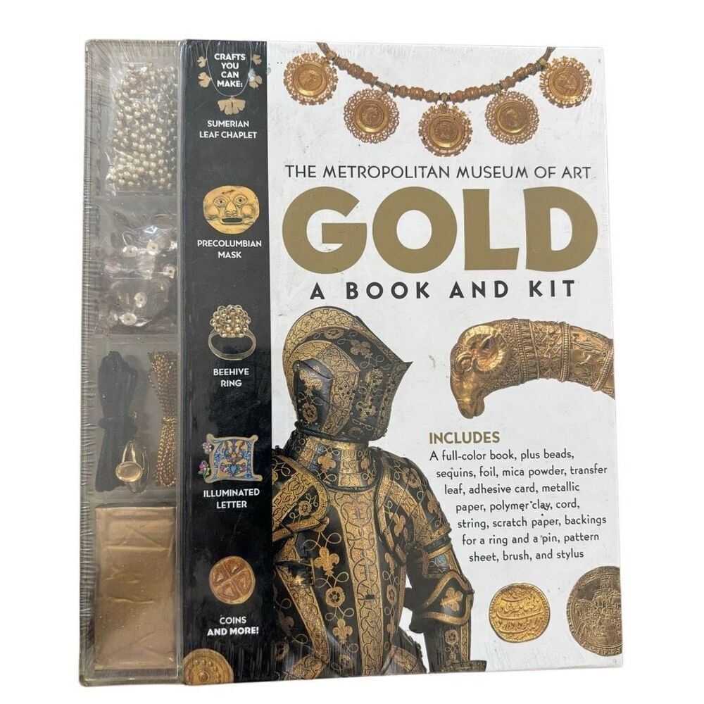 The Metropolitan Museum Of Art Gold A Book And Kit *New*